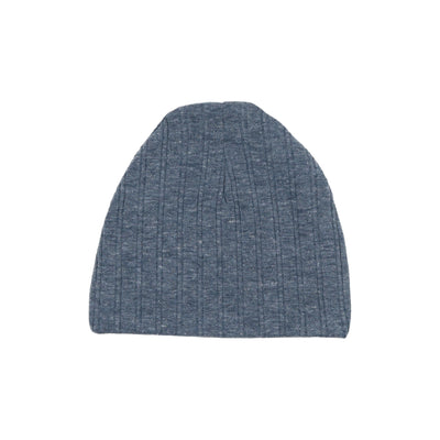 Lil Legs Double Ribbed Beanie - Heather Blue
