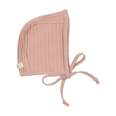 Lil Legs Wide Ribbed Bonnet - Baby Pink
