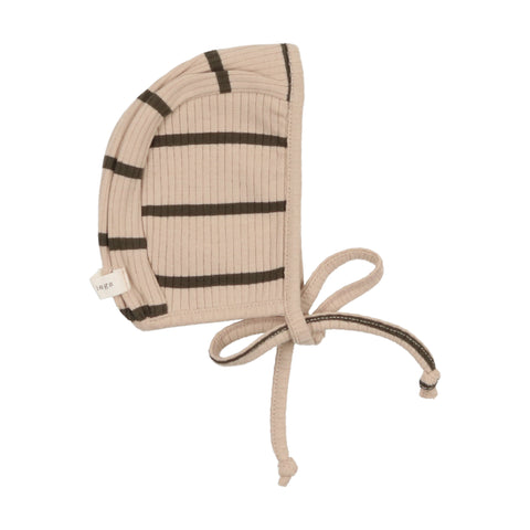 Lil Legs Ribbed Bonnet - Evergreen Stripe