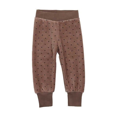 Analogie Velour Sweatpants - Dotted Taupe
