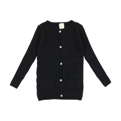 Analogie Knit Girls Sweater - Black