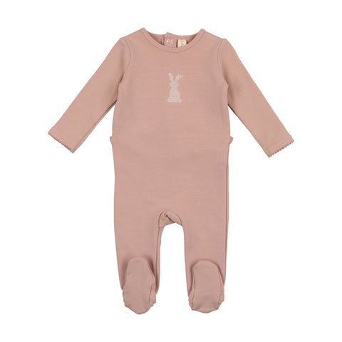 Lilette Bunny Footie - Pastel Pink