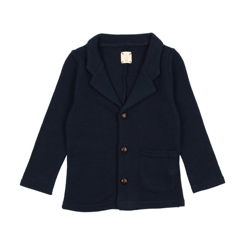 Analogie Tweed Blazer - Navy