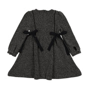 Analogie Tweed Bib Dress - Black