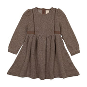 Analogie Tweed Bib Dress - Mushroom