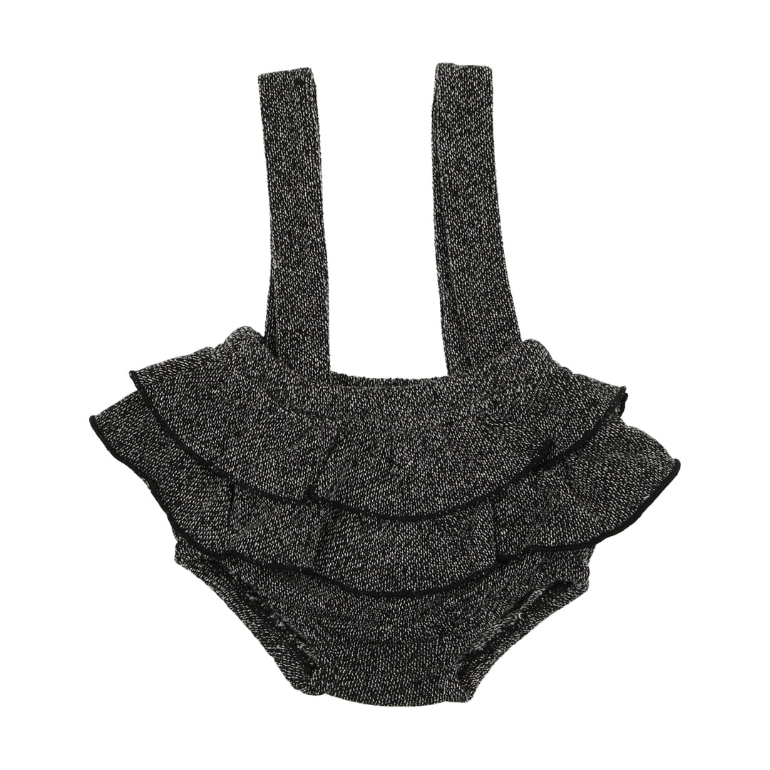 Analogie Tweed Bloomers Black Head Shoulders Toes Bows