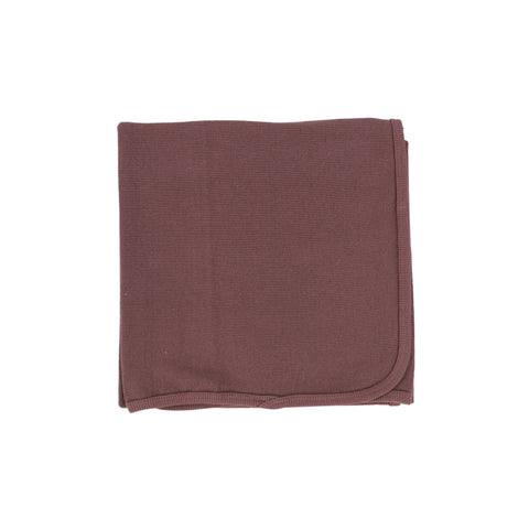 Lil Legs Classic Ribbed Blanket - Muted Plum
