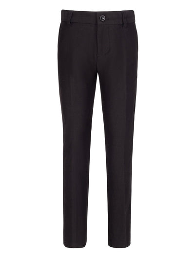 T.O. Collection Boys Regular Fit Flex Pants - Black