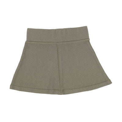 Lil Legs Ribbed Skirt - Olive
