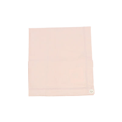 Lilette Brushed Cotton Wrapover Blanket - Pale Pink