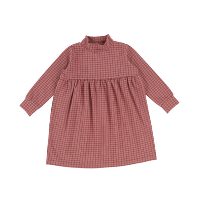 Analogie Checked Dress - Rose