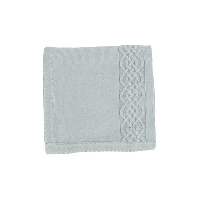 Lilette Knit Blanket - Soft Sage Cable
