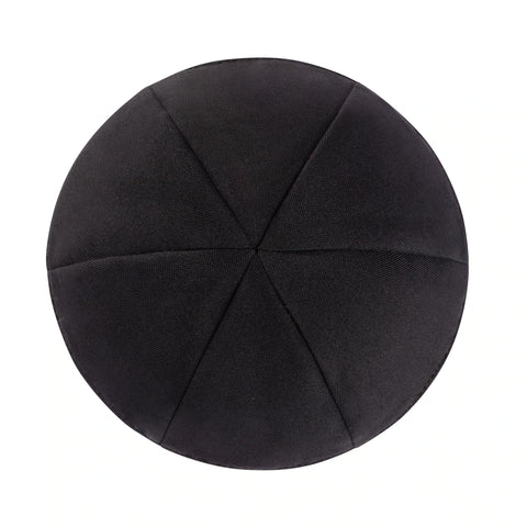 iKippah 6-Part Terylene Yarmulkah - Black