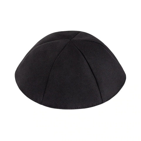 iKippah 6-Part Terylene Yarmulkah - Black