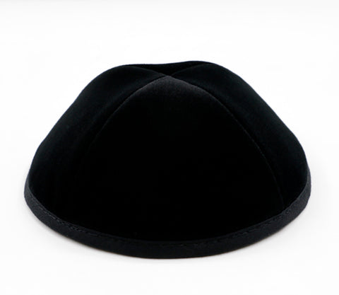 Custom Shoppe Velvet Yarmulkas - Black